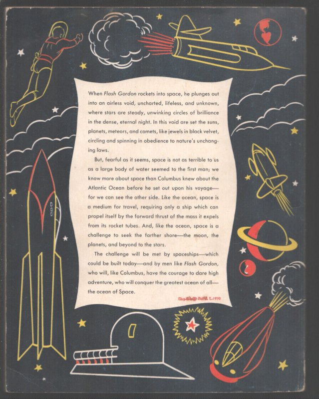 Flash Gordon Coloring Book  #217525 1952-Whitman-Al McWilliams art-Rare-VG+