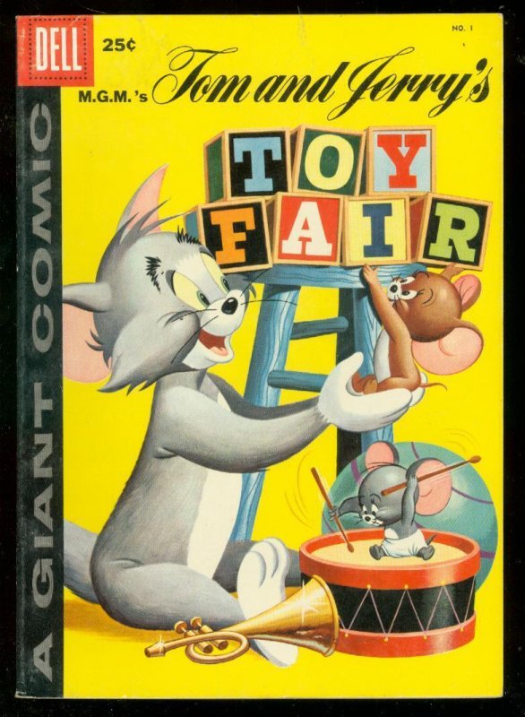 MGM's TOM AND JERRY'S TOY FAIR #1 '58-COVER VARIANT LOT VG 