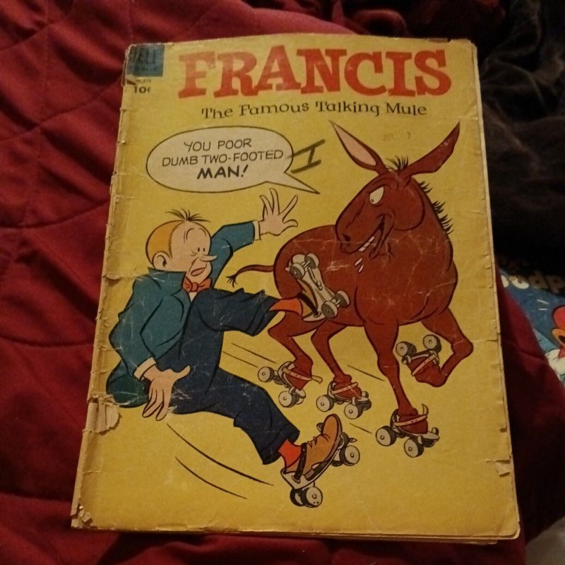 Four Color #579 ~ Francis The Famous Talking Mule ~ 1954  Golden Age ~ tv show