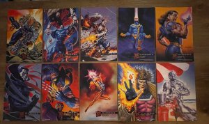Lot Of 10 Fleer Ultra X-Men Car Prints Marvel Comics Gambit Wolverine Cable RH25