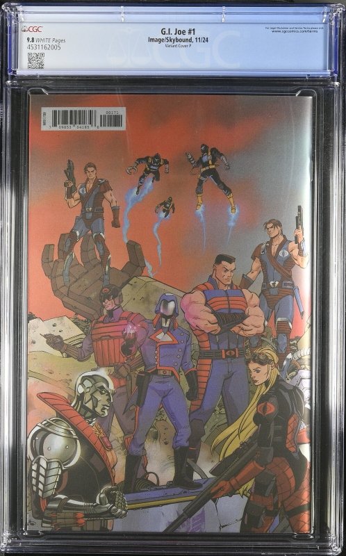 GI JOE #1 CVR P IMAGE COMICS 2024 TOM REILLY FOIL VARIANT CGC 9.8 NM