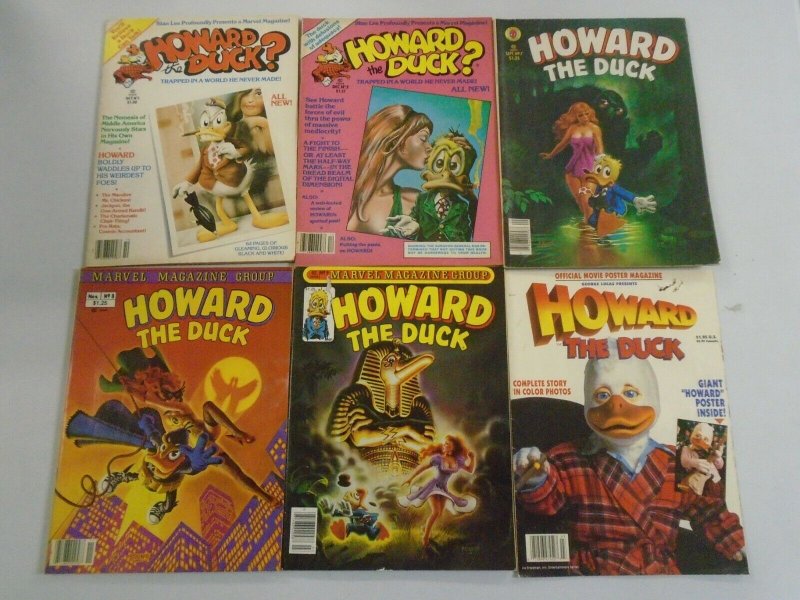 Howard the Duck magazine lot 6 different issues