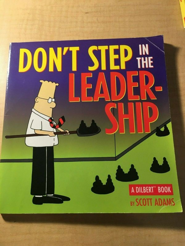 Don't Step in the Leadership by Scott Adams Book Office Humor Parody MFT2