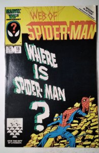 Web of Spider-Man #18 (1986) Marvel Comic Book J757