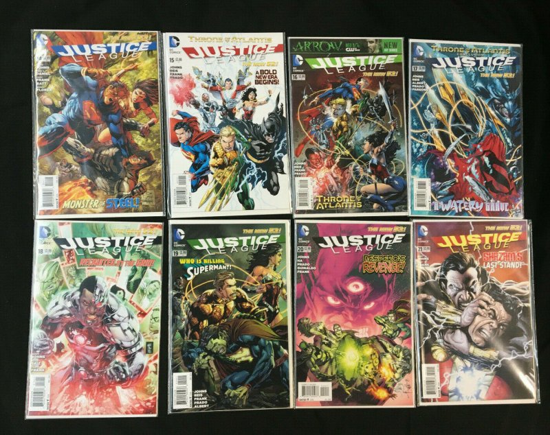 JUSTICE LEAGUE THE NEW 52 1-52 PLUS #0, #1 (2 VARIANTS) 1ST MODERN SHAZAM VF-NM