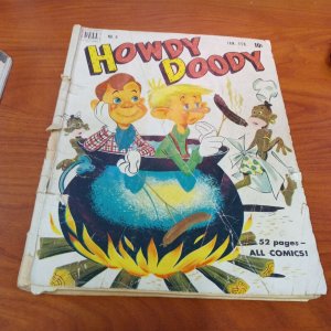 Howdy Doody #6 (Feb 1951, Dell) golden age precode western tv hero Used in SOTI