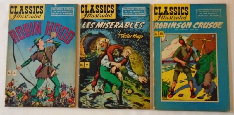 *Classics Illustrated #'s 1-7, 9 & 10 (9 Books) Guide Pricing at $119!