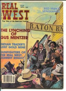 Real West 4/1985-Charlton-lynching cover-Johnny Ringo-Lee Powell Lone Ranger-... 