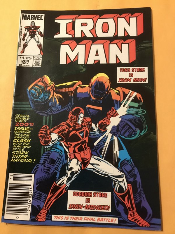 IRON MAN #200 : Marvel 11/85 Fn/VF; Denny O’Neil Classic