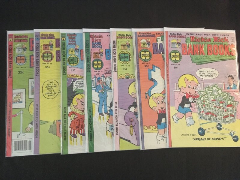 RICHIE RICH BANK BOOKS #12, 15, 16, 20, 21, 28, 29, 31, 32, 33, 34, 35, 36