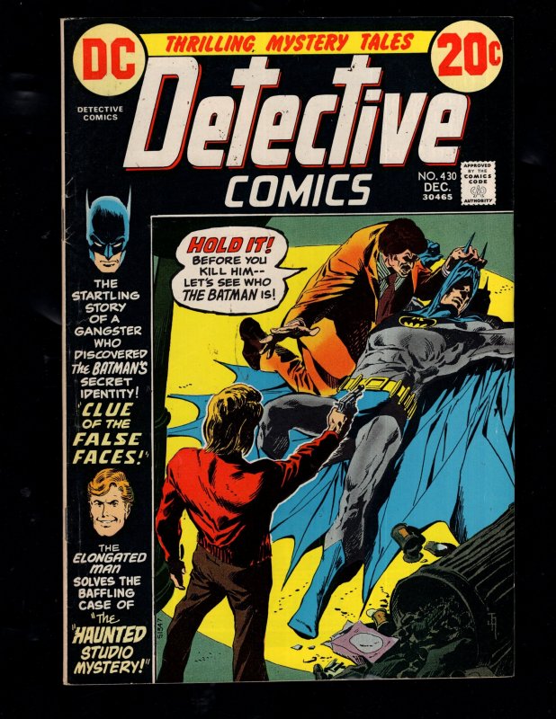 Detective Comics #430 (1972) VF+ Classic Bronze Age DC