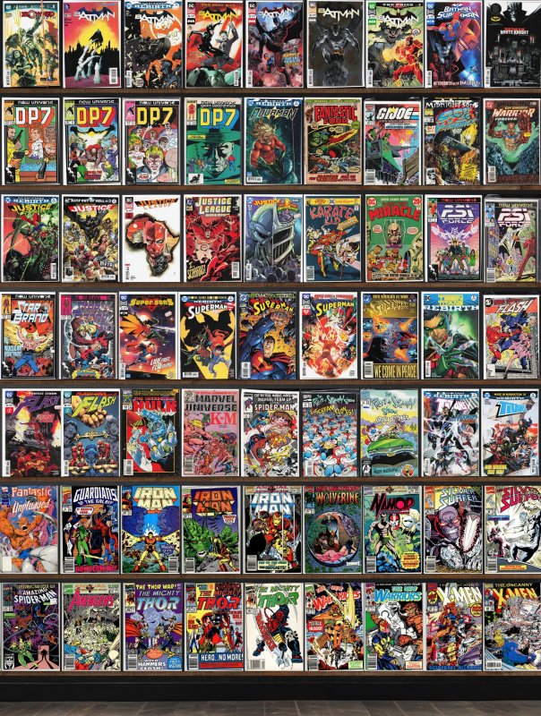 Huge Lot 130+ Comics with The Flash, D.P.7, Batman, Justice League & More!