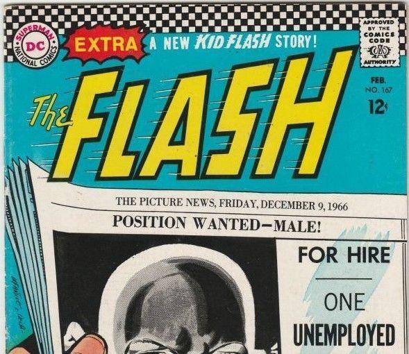 The Flash #167 strict VF/NM 9.0 High-Grade   Appear- Kid Flash in yellow    Boca