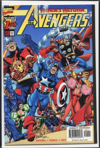 Avengers #1 Yellow Logo Direct Edition (1998) The Avengers