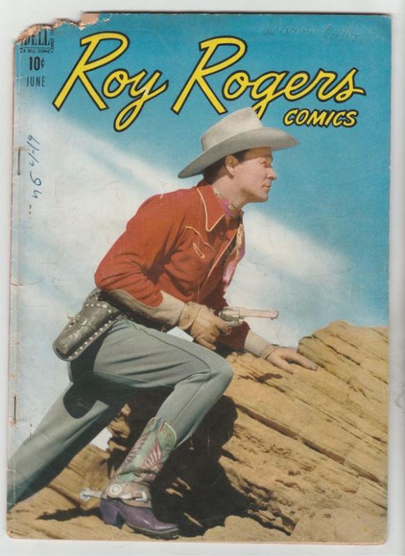 Roy Rogers Comics #18 (Jun-49) FN- Mid-Grade Roy Rogers
