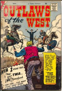 Outlaws of The West #24 1960-Charlton-violent -10¢ cover price-Cheyenne Kid-G