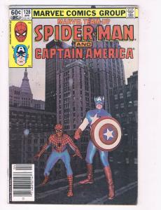 Marvel Team-Up (1972 1st Series) #128 Comic Book Spider-Man Captain America HH3