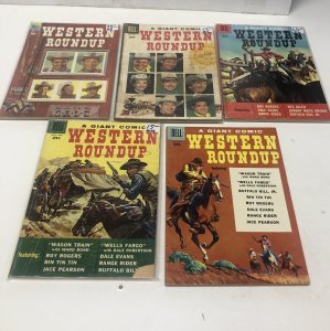 Western Roundup(1958) Set Issues # 7-15-20-22-23 Silver Age • Dell Publishing