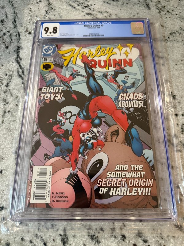 Harley Quinn # 5 CGC Graded 9.8 DC Comic Book 2001 Joker Batman Gotham JH35