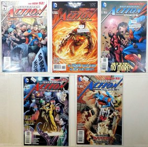 Action Comics Lot of 5 #3, 11, 12, 15, 16 (2012) DC Comics Superboy 1st Print