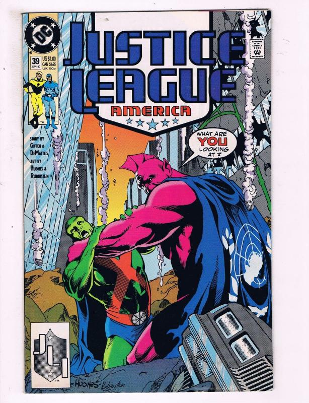 Justice League America #39 VF DC Comics Comic Book Giffen 1990 DE14 