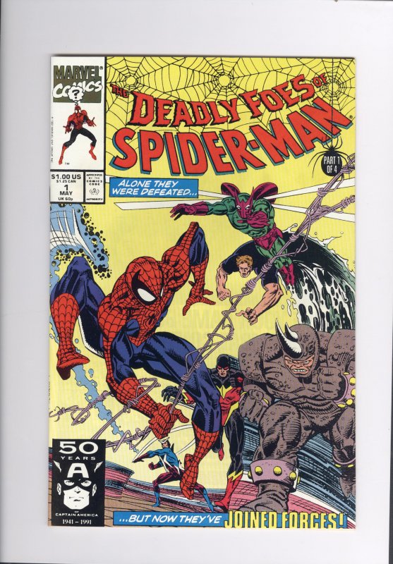 Deadly Foes of Spider-Man # 1  NM  Super High Grade (1991)