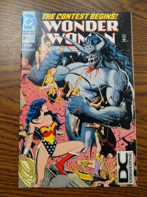 WONDER WOMAN #90 DC UNIVERSE DCU LOGO VARIANT 1994 1ST APPEARANCE OF ARTEMIS ?