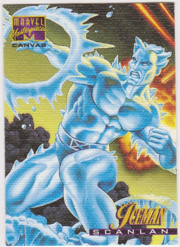 1995 Marvel Masterpieces Canvas #10 Iceman