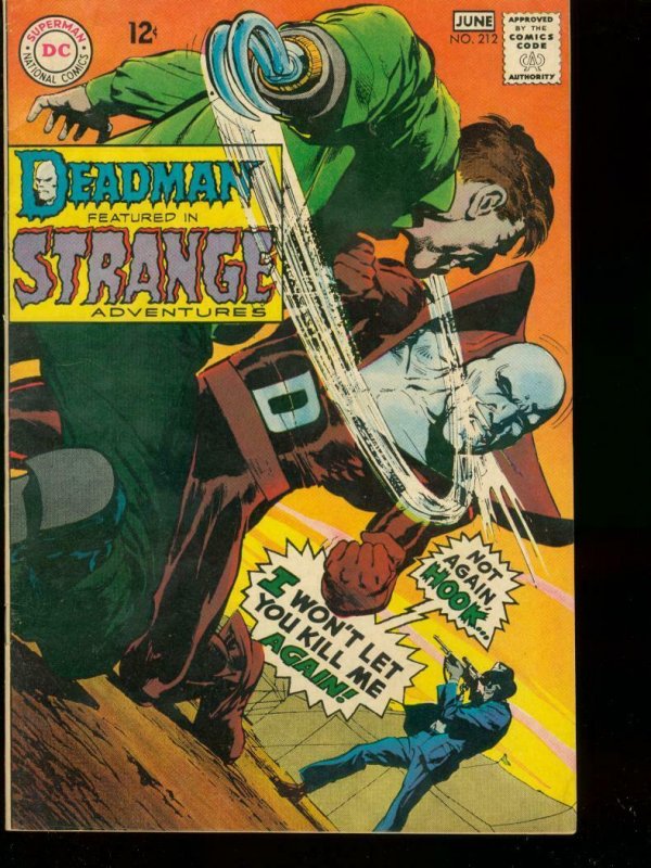 STRANGE ADVENTURES #212 1968 DC NEAL ADAMS ART  DEADMAN FN-