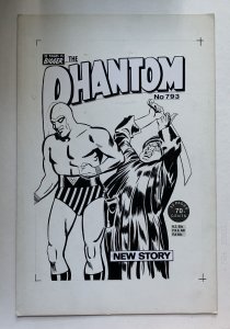 (1984) LEE FALK THE PHANTOM #793 ORIGINAL COMIC ART COVER