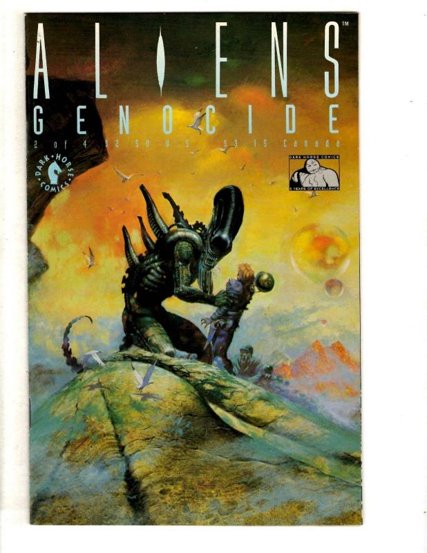 Lot Of 6 Aliens Dark Horse Comic Books Genocide # 1 2 3 4 + Havoc # 1 2 CR30