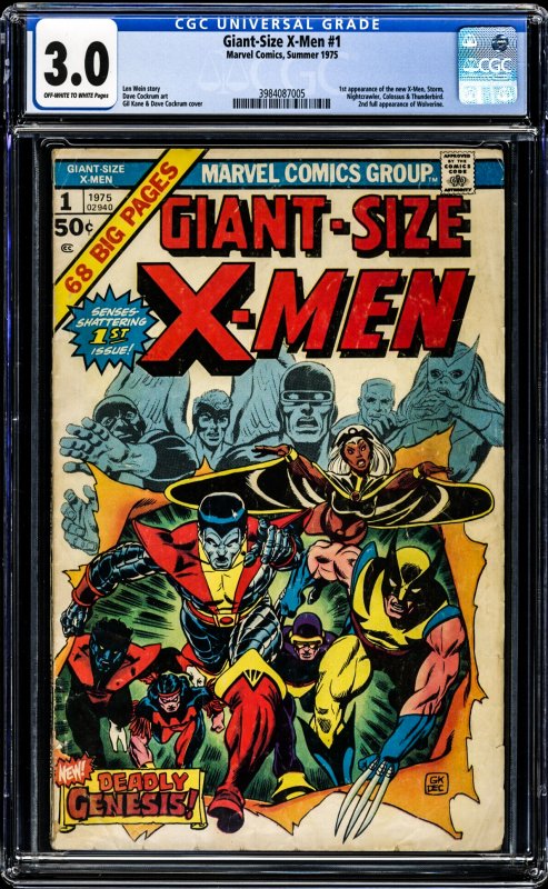 Giant-Size X-Men #1 (1975) - CGC Graded 3.0- 1st New Team!