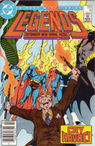 Legends #4 (Newsstand) VF ; DC | John Ostrander John Byrne