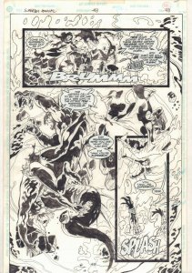 Superboy Annual #3 p.48 - vs. Demons - 1996 art by Anthony Williams