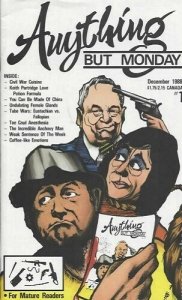 Anything But Monday #1 Productions Comics December Dec 1988 (VG)