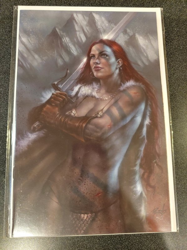 Red Sonja #1 LUCIO PARRILLO SCOTT'S COLLECTABLES VIRGIN VARIANT