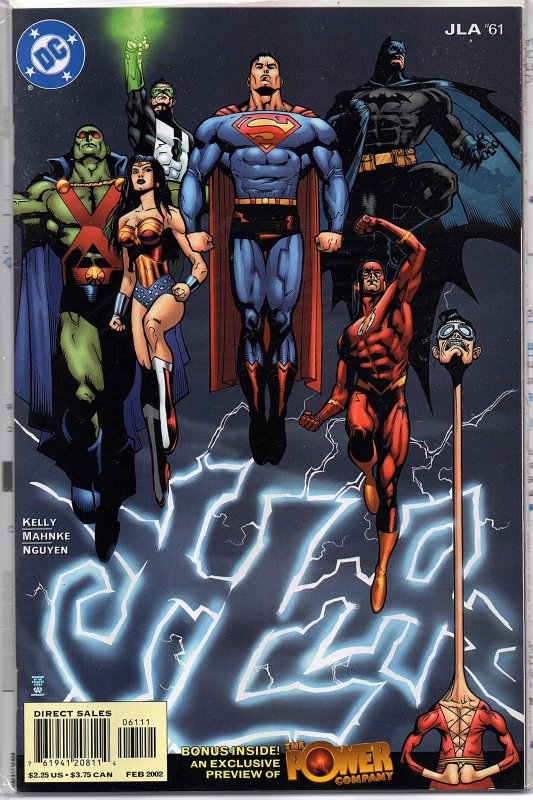 DC Comics JLA #61 Superman, Batman, Wonder Woman, Flash -  Power Company Preview