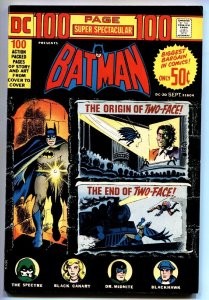 DC 100-PAGE SUPER SPECTACULAR #20-BATMAN-1973 Origin of Two-Face-VF