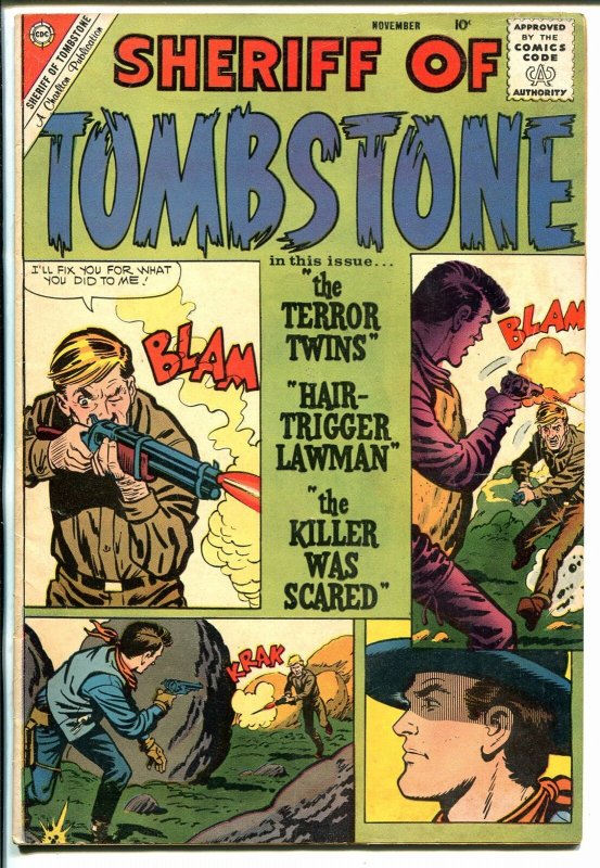 Sheriff of Tombstone #12 1960-Charlton-western thrills-Jack keller-Rocky Lane-VG