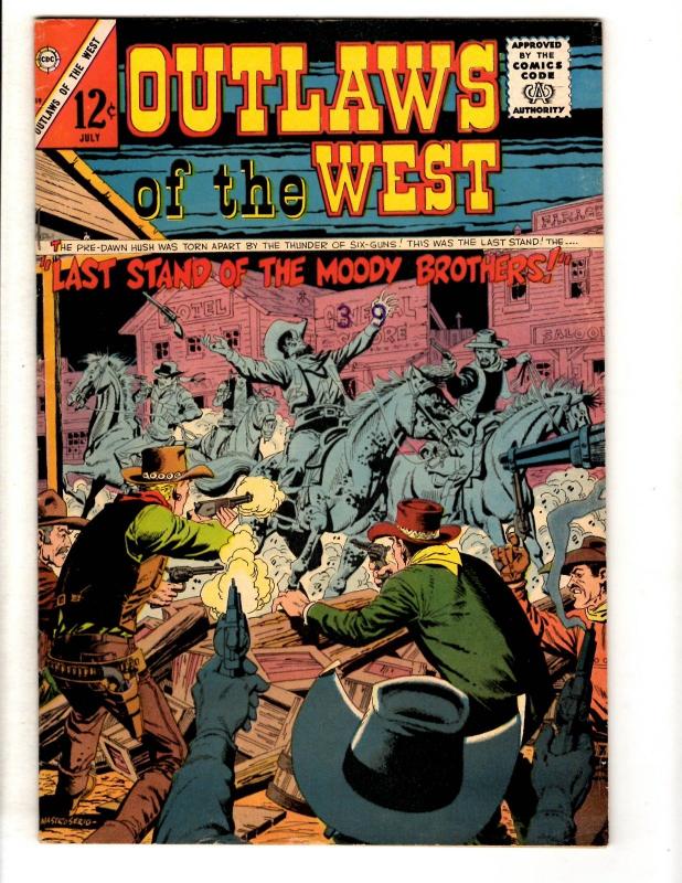 Lot Of 7 Outlaws Of The West Charlton Comic Books # 54 56 57 59 61 62 69  JL40