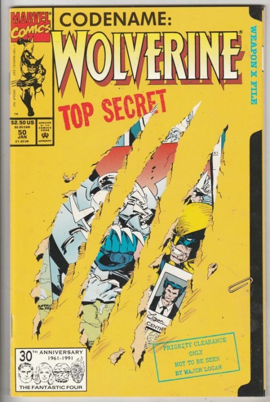 Wolverine #50 (Jan-92) NM- High-Grade Wolverine