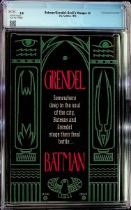 Batman/Grendel #1 Variant Cover (1993) - CGC 9.8 - Cert#4371917009