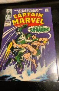 Captain Marvel #4 (1968)vs submariner