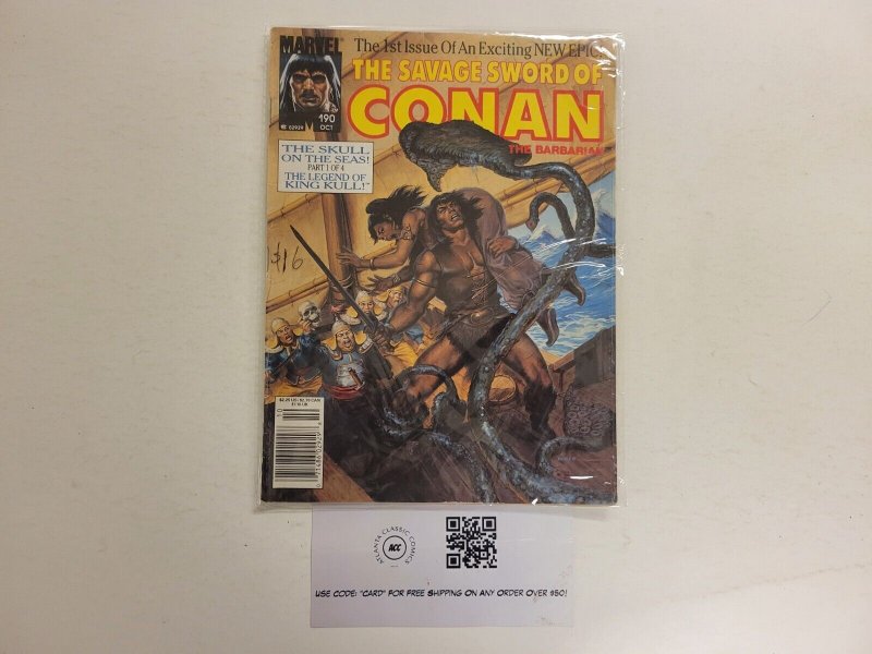Savage Sword of Conan the Barbarian #190 Marvel 6 TJ24