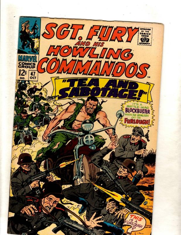 Sgt. Fury & His Howling Commandos # 47 VF Marvel Comic Book WW2 Hitler Nazis FM5