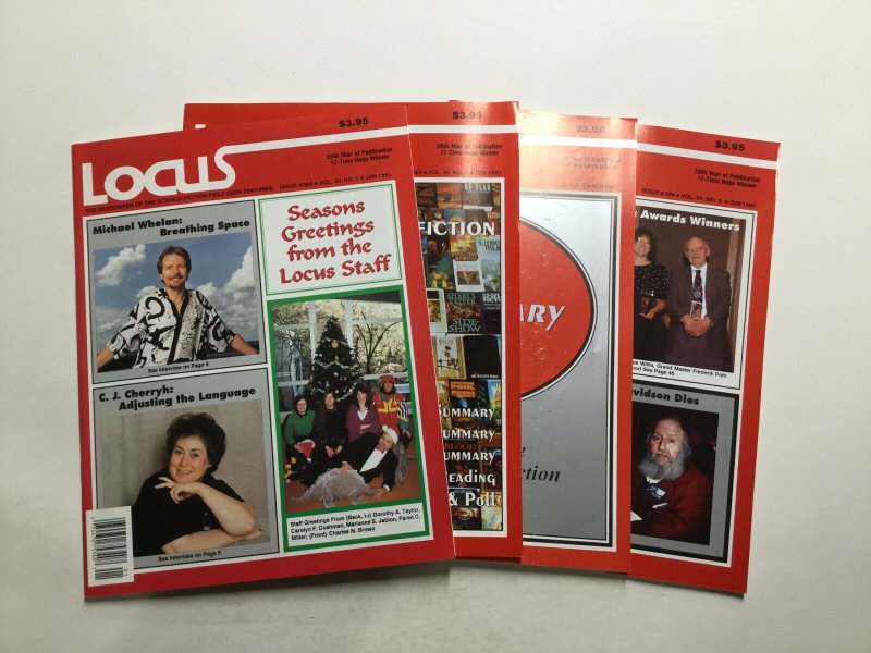 Locus Magazine 1973 384 385 387 389 391 392 393 Magazine Lot Vf 8.0 Locus Pub.