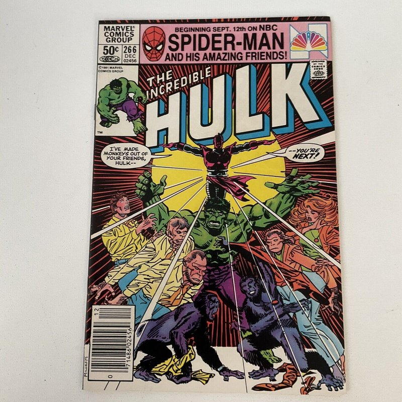 Incredible Hulk 266 Near Mint Nm 1981 Marvel