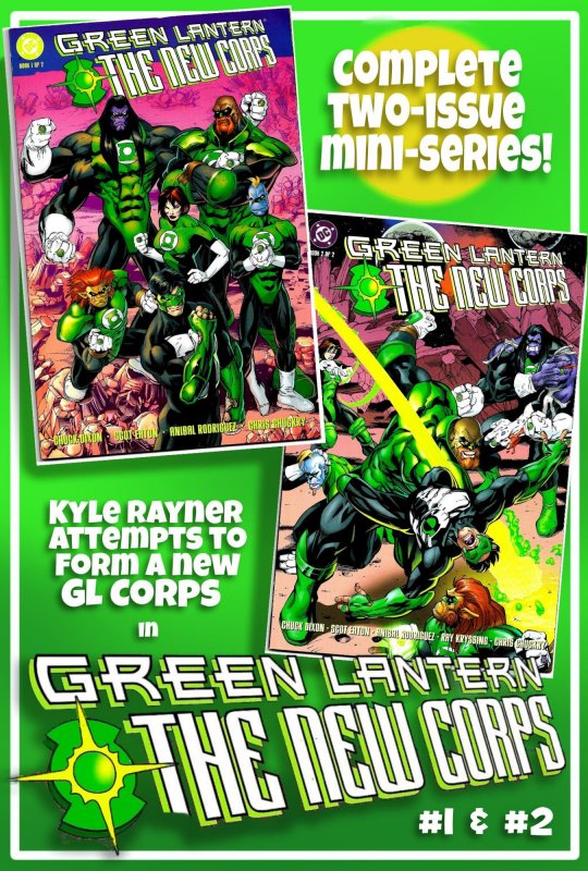 GREEN LANTERN THE NEW CORPS 1, 2 (1998) 9.0 VF/NM  Kyle Rayner's New Team!