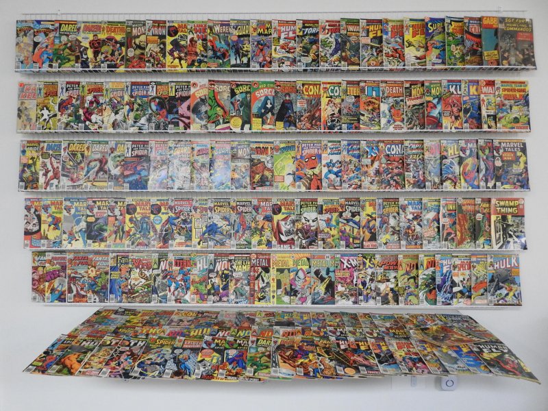 Huge Lot 180+ Silver/Bronze Comics W/ Spider-Man,  Conan, Daredevil Avg G/VG Con