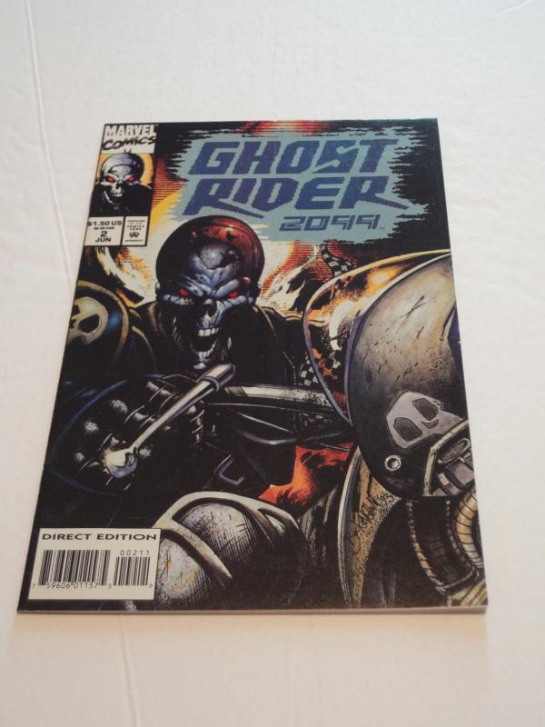 Ghost Rider 2099 #2, NM-; Polybagged edition! Sega Sub-Terrania poster!!